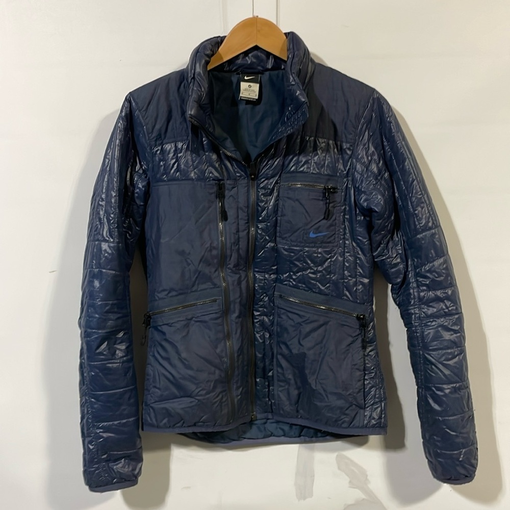 Nike Women's Dark Navy Quilted Puffer Jacket